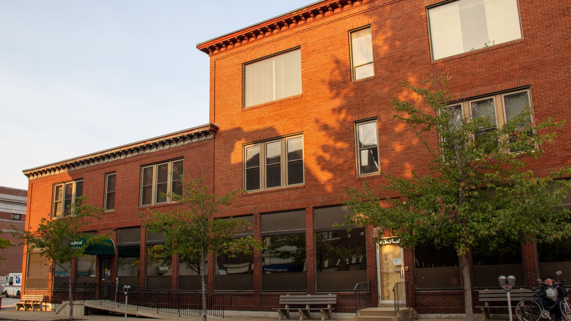 The exterior of the former Sun Journal building.