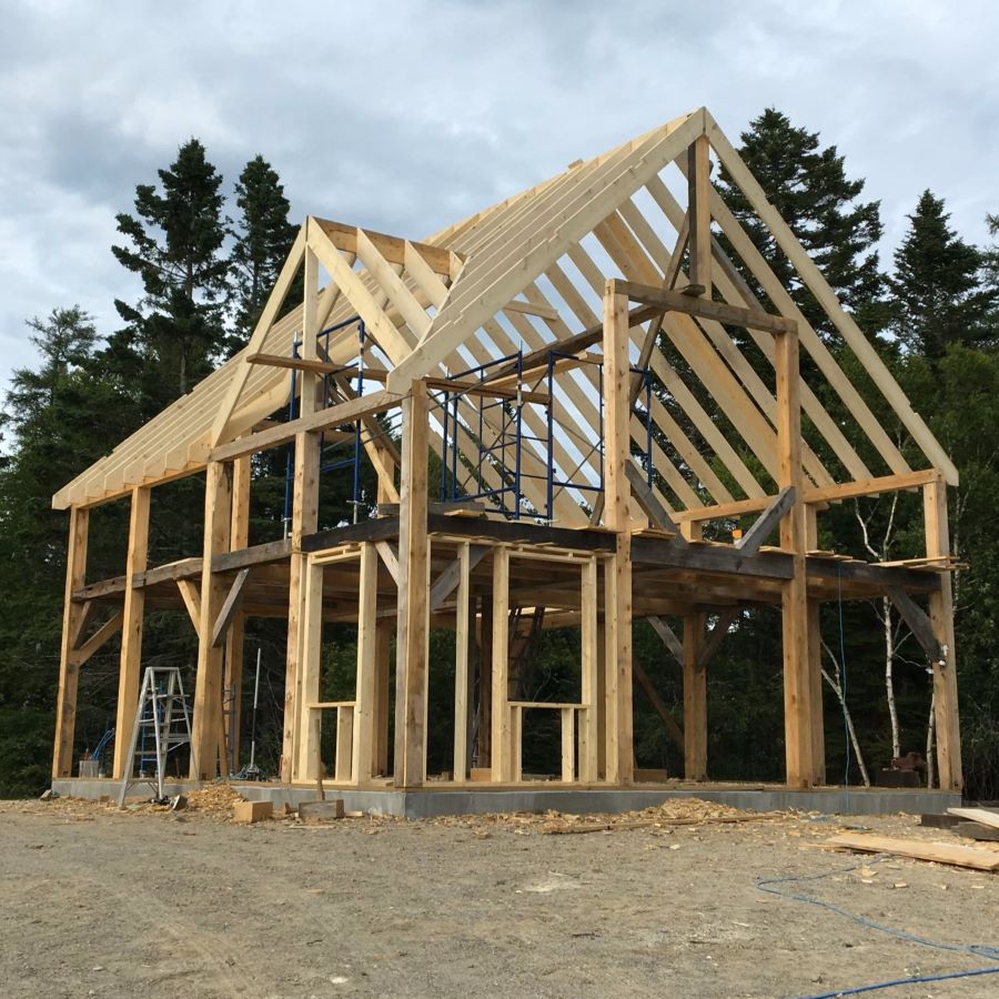 The frame of a new home.