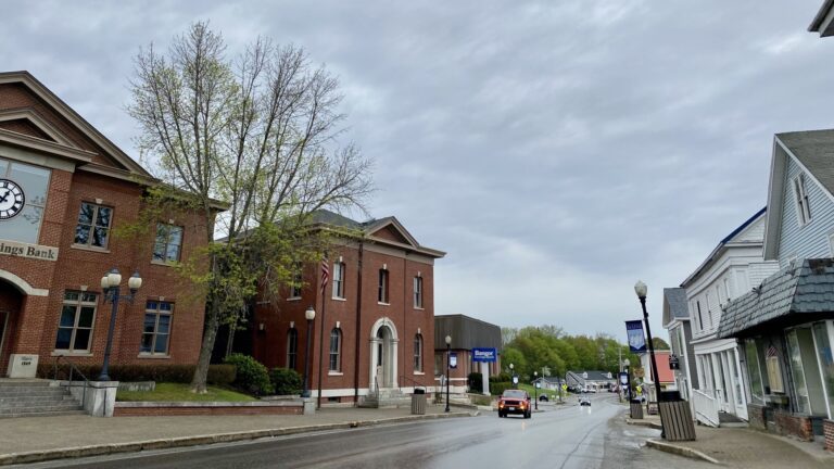 A view of downtown Machias