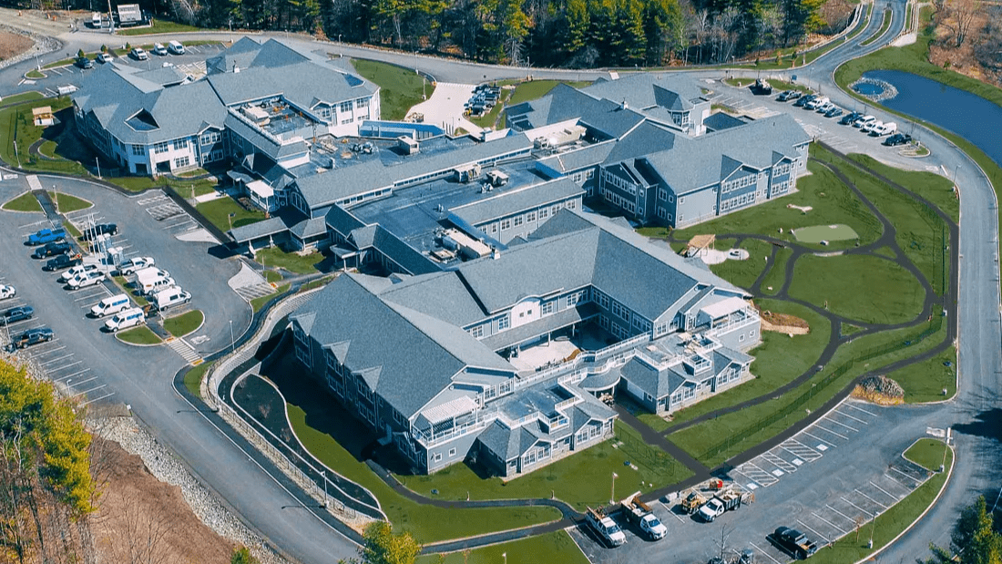Aerial photo of the Maine Veterans Home in Augusta. 