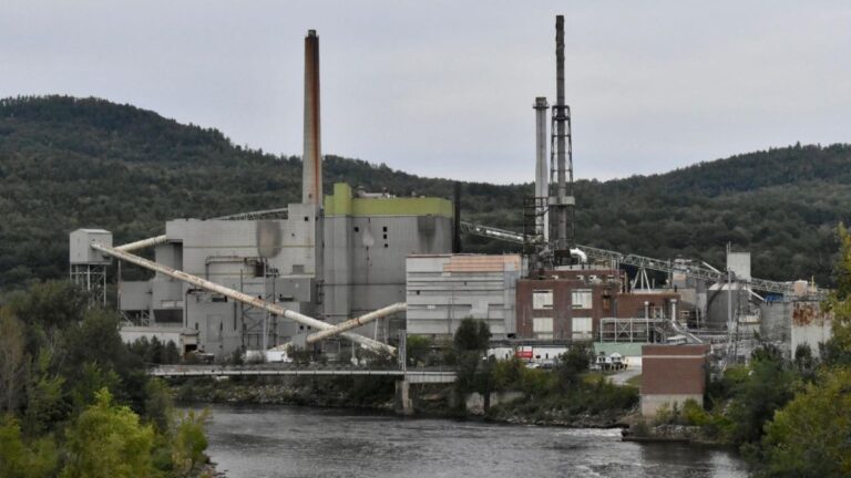 exterior of the ND Paper Mill in Rumford.