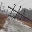 Power lines down after storm in Washington County.