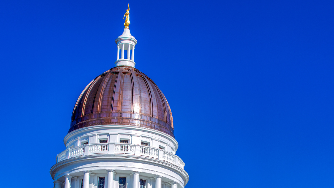 The dome of the Maine State House