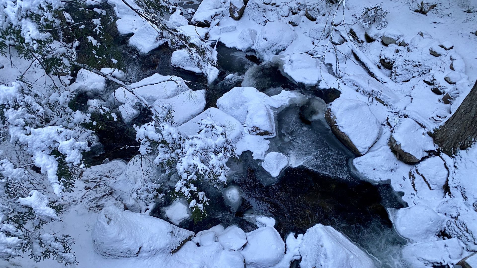 groundwater surrounded by snow