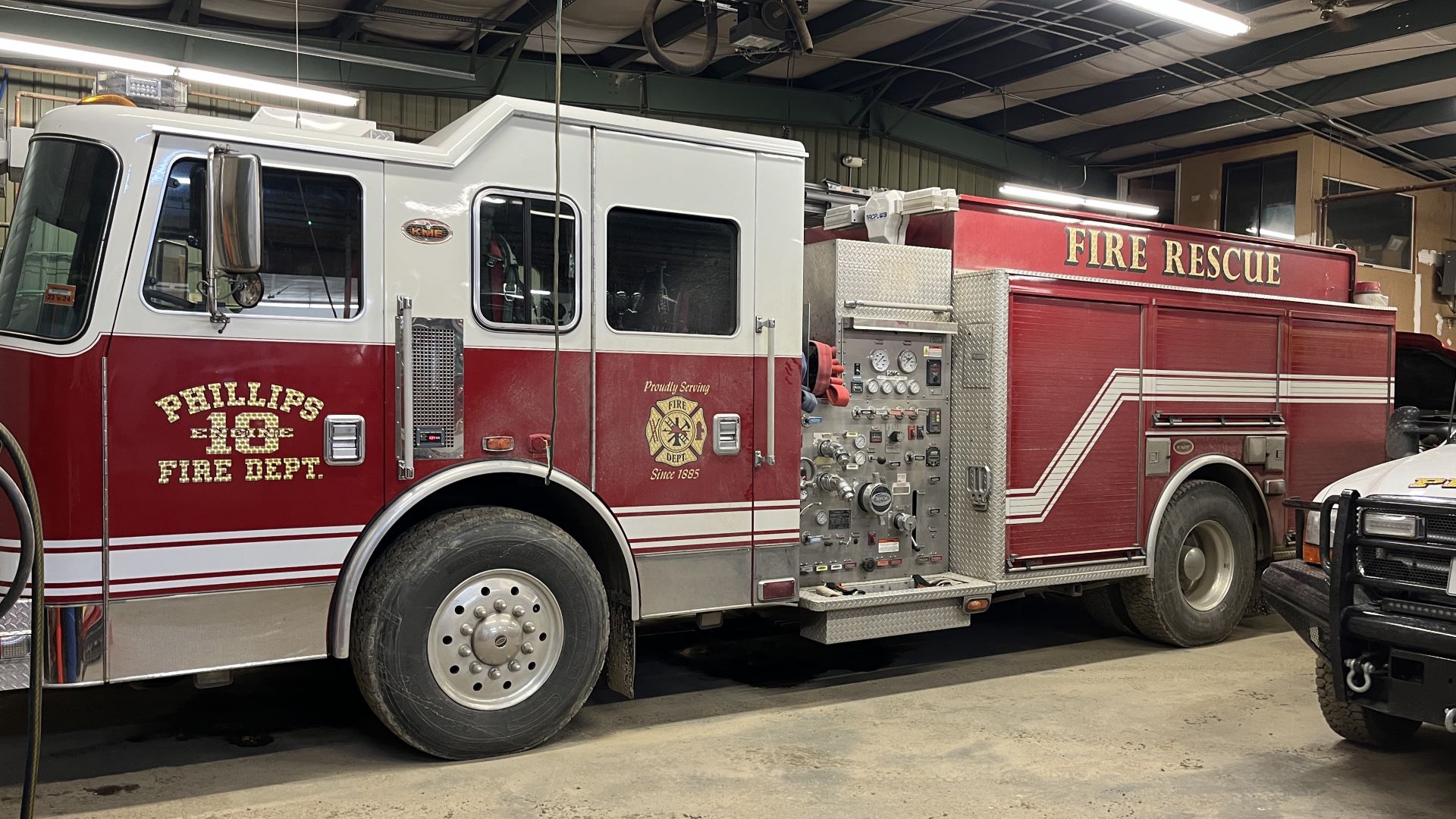 A fire truck for the town of Phillips.
