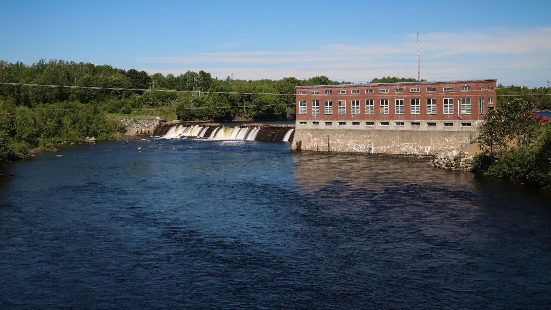 The East Millinocket dam.