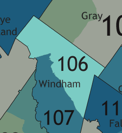 A map showing which communities are in this legislative district.