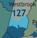 A map showing which communities are in this legislative district.