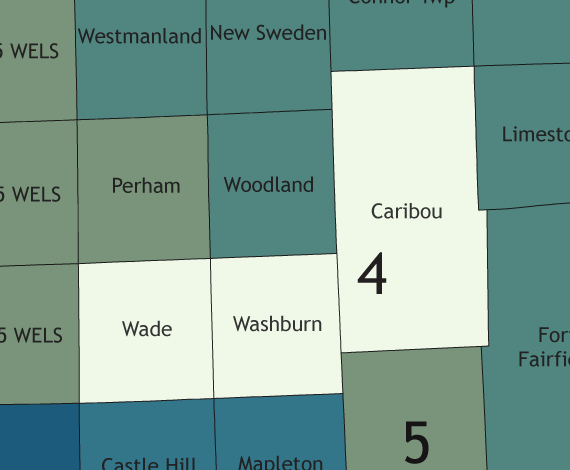 A map showing which communities are in this legislative district.