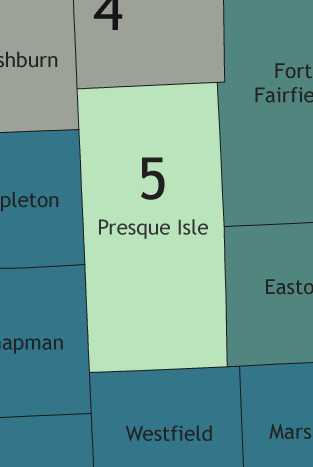 A map showing which communities are in this legislative district.