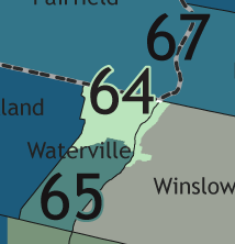 A map showing which communities are in this legislative district.