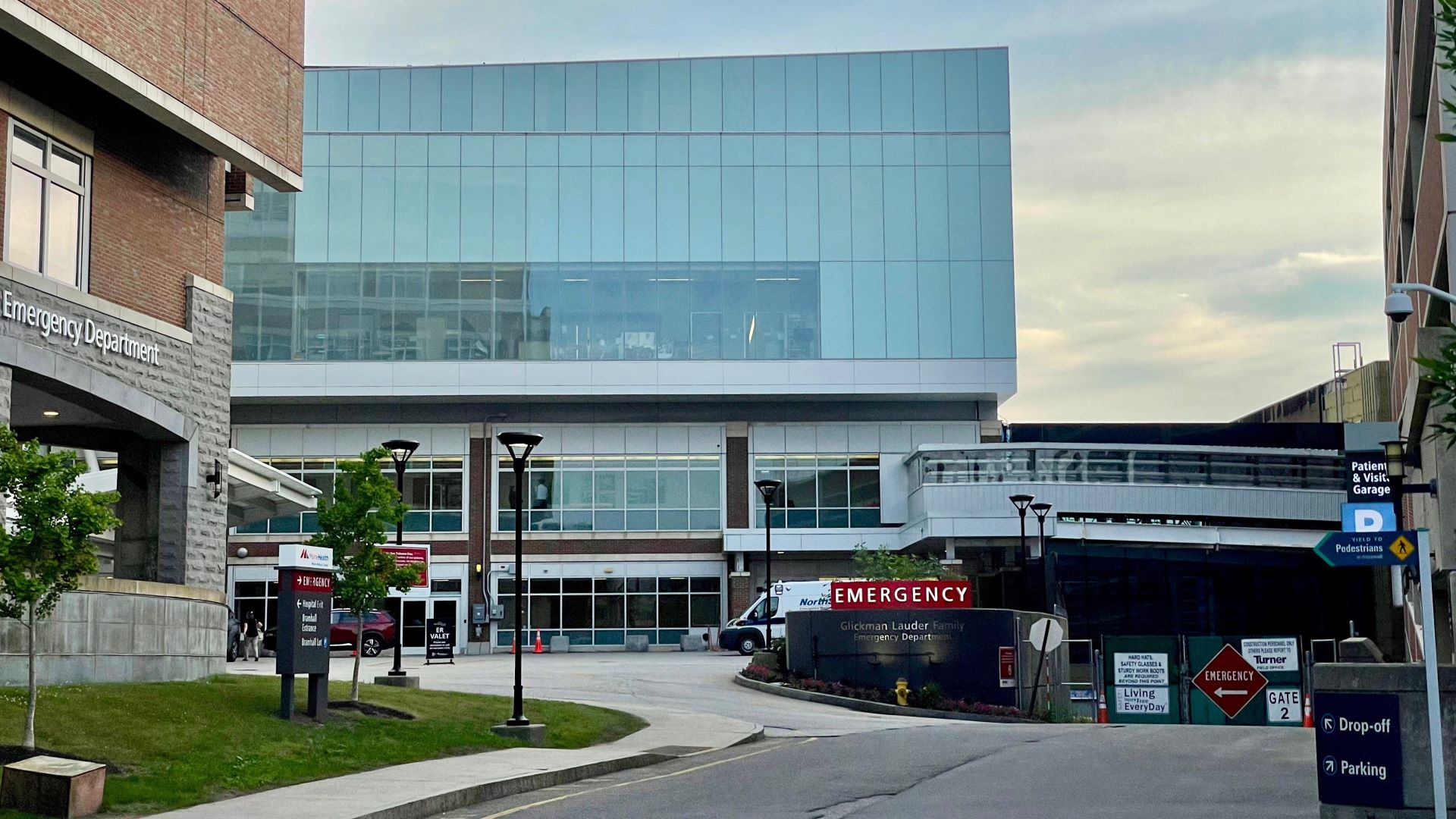 The exterior of the emergency department at Maine Medical Center.