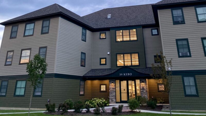 exterior of a workforce housing building.