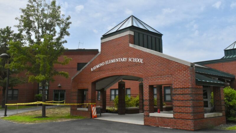 exterior of the Raymond Elementary School.