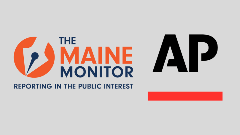 A composite image featuring the logos for The Maine Monitor and the Associated Press.