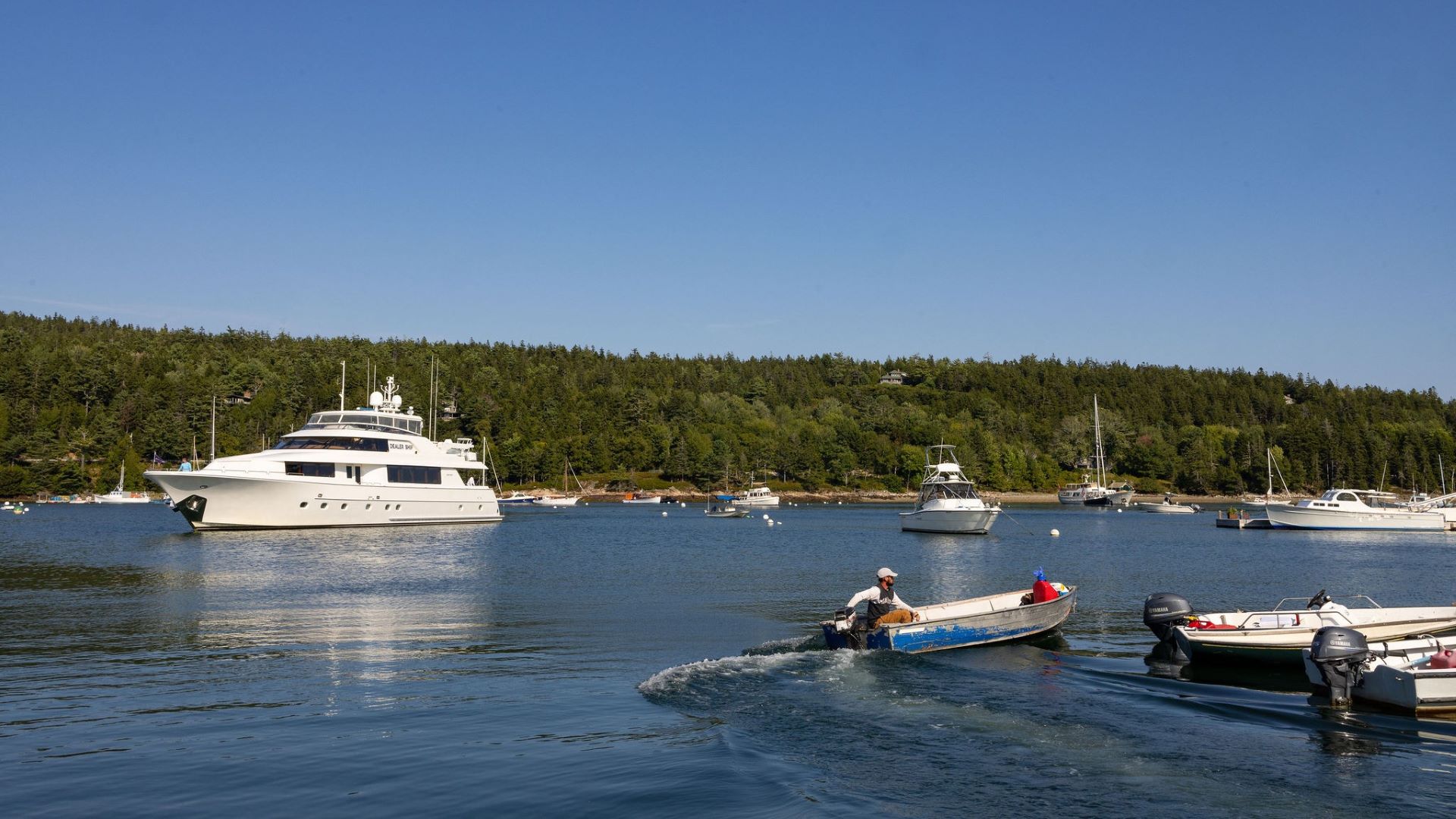 Boats and yachts. 