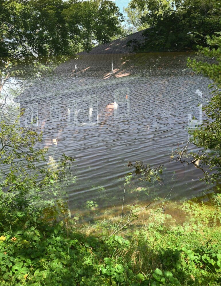 Flood waters in Norridgewock.