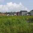 A housing development near the marsh.