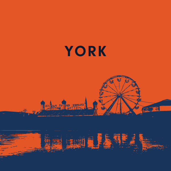 A box that takes readers to a York county page with an illustration of a ferris wheel.