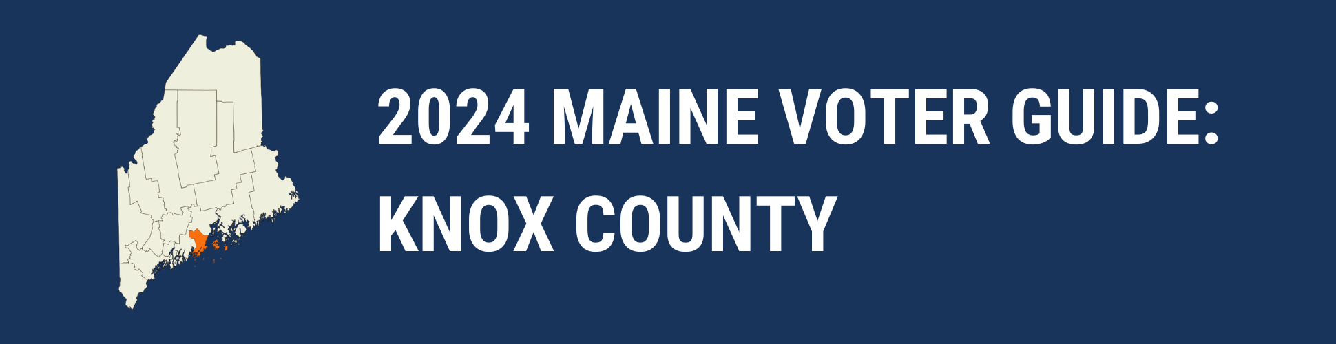 A banner denoting this is a voter guide for Knox County.