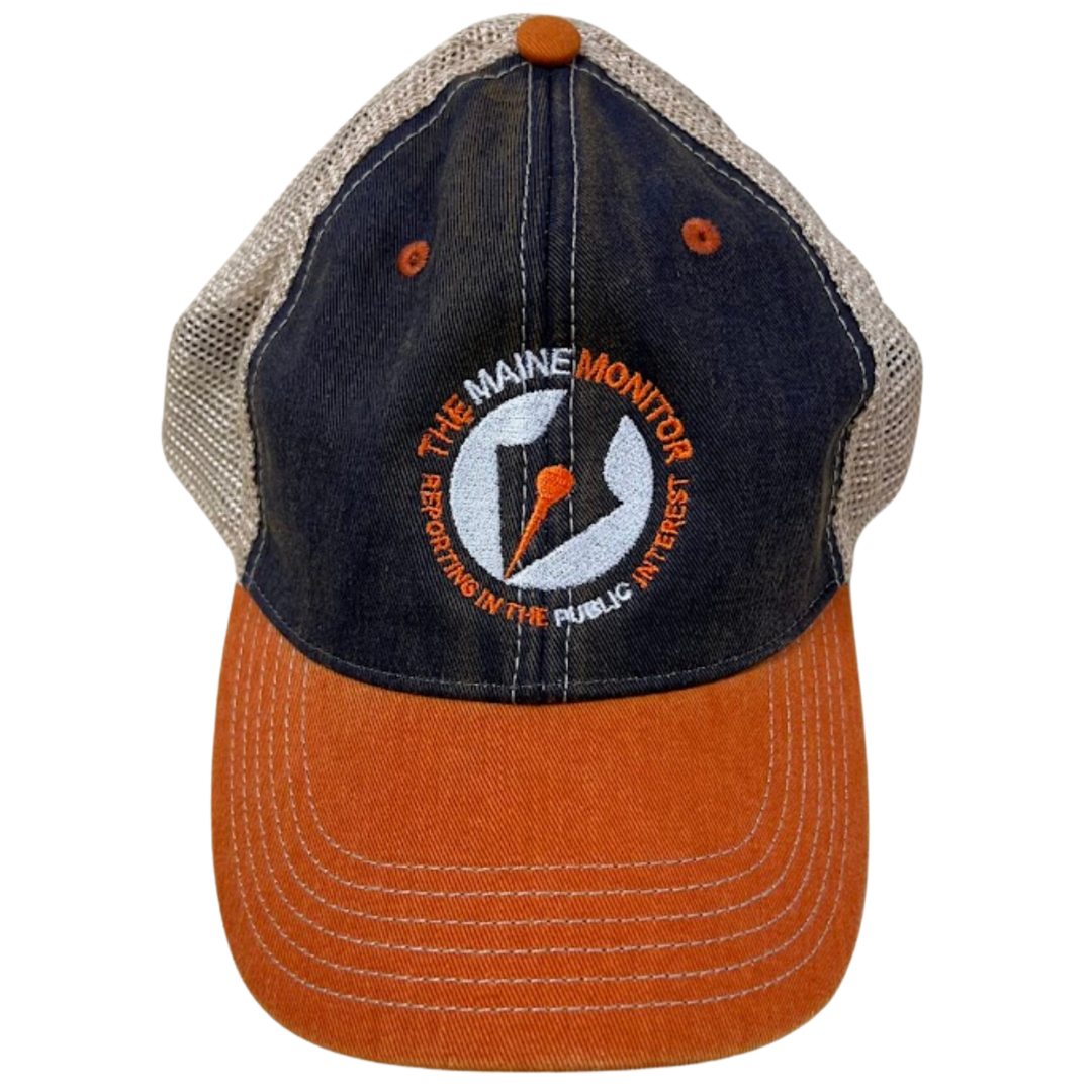 a maine monitor trucker cap