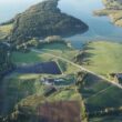 An aerial view of Schoppee Farm in Machias.