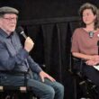 Rick Goldsmith and Micaela Schweitzer-Bluhm during a Q&A event.