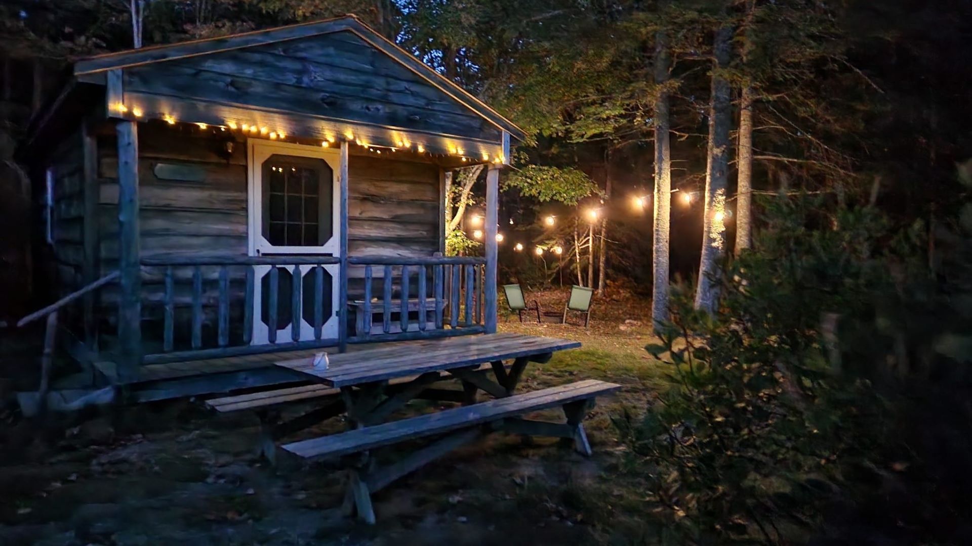 A rental cabin on the Welch Farm.