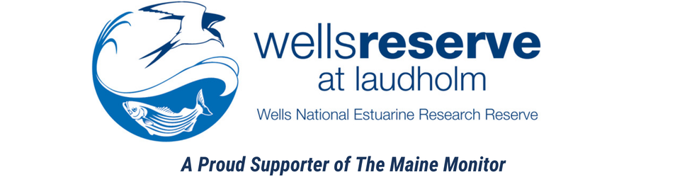 A banner ad denoting the Wells Reserve is a proud supporter of the journalism produced by The Maine Monitor.