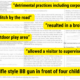 Excerpted portions from different inspection reports. detrimental practices including corporal punishment. located in a ditch by the road. resulted in a broken arm. hazards in outdoor play area. allowed a visitor to supervise the children. waved a rifle style BB gun in front of four children.