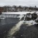 The Dover Foxcroft dam.