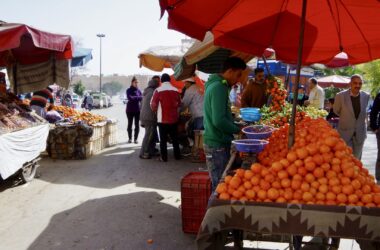 oranges for sale in Morocco.