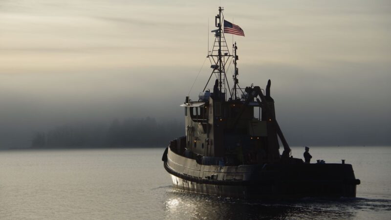 tugboat on the water.