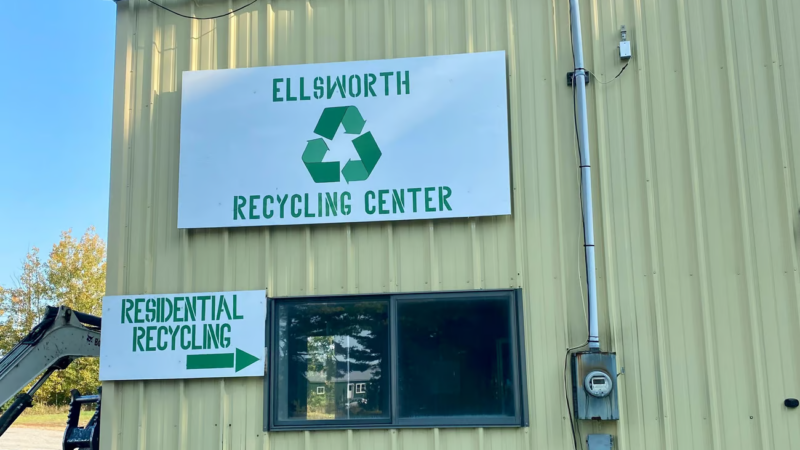 exterior of the ellsworth recycling center.