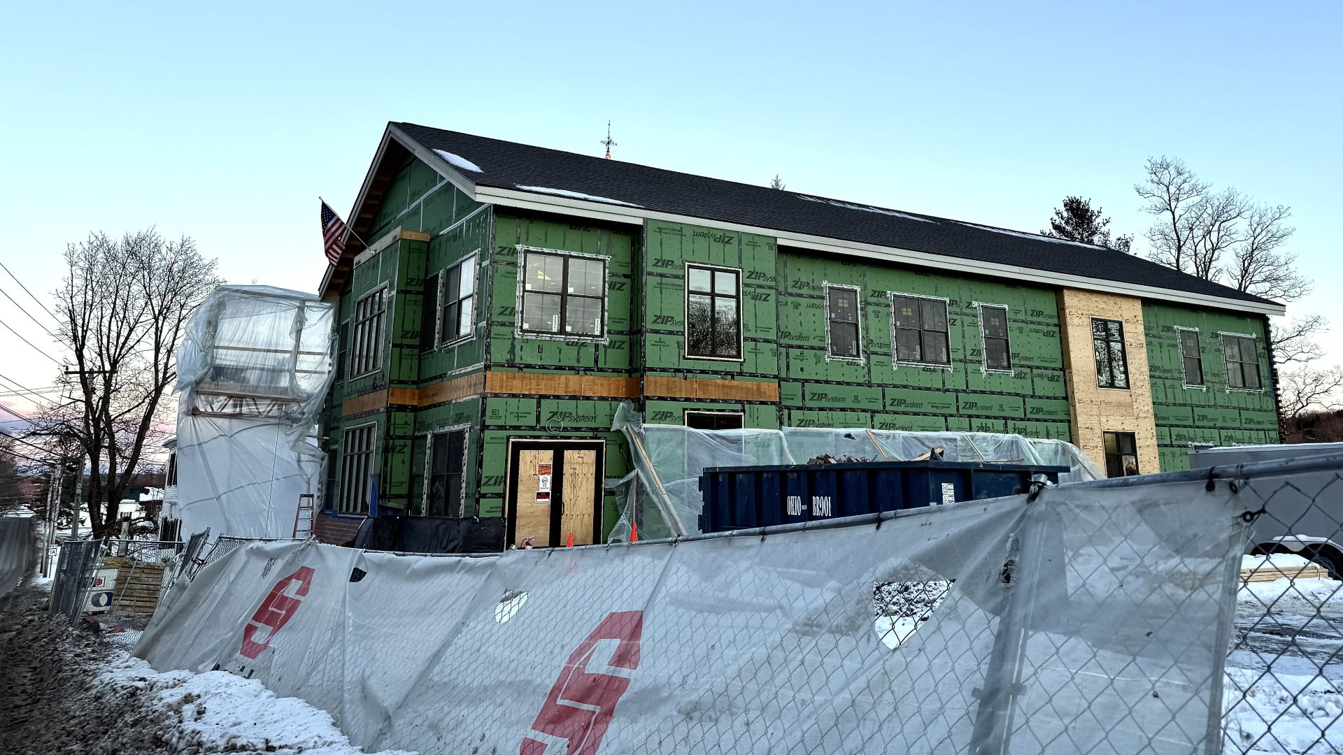 the new public safety building in washington county undergoing construction.