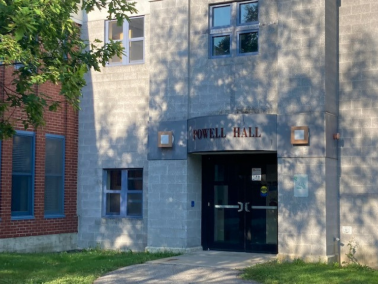 exterior of powell hall.