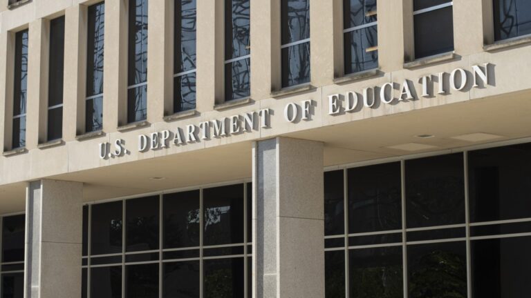 exterior of the U.S. Department of Education building.