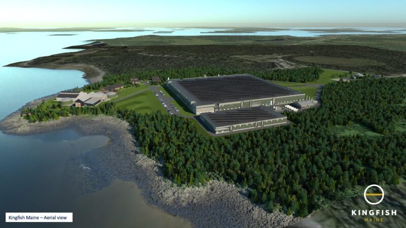 a rendering of the jonesport aquaculture facility.