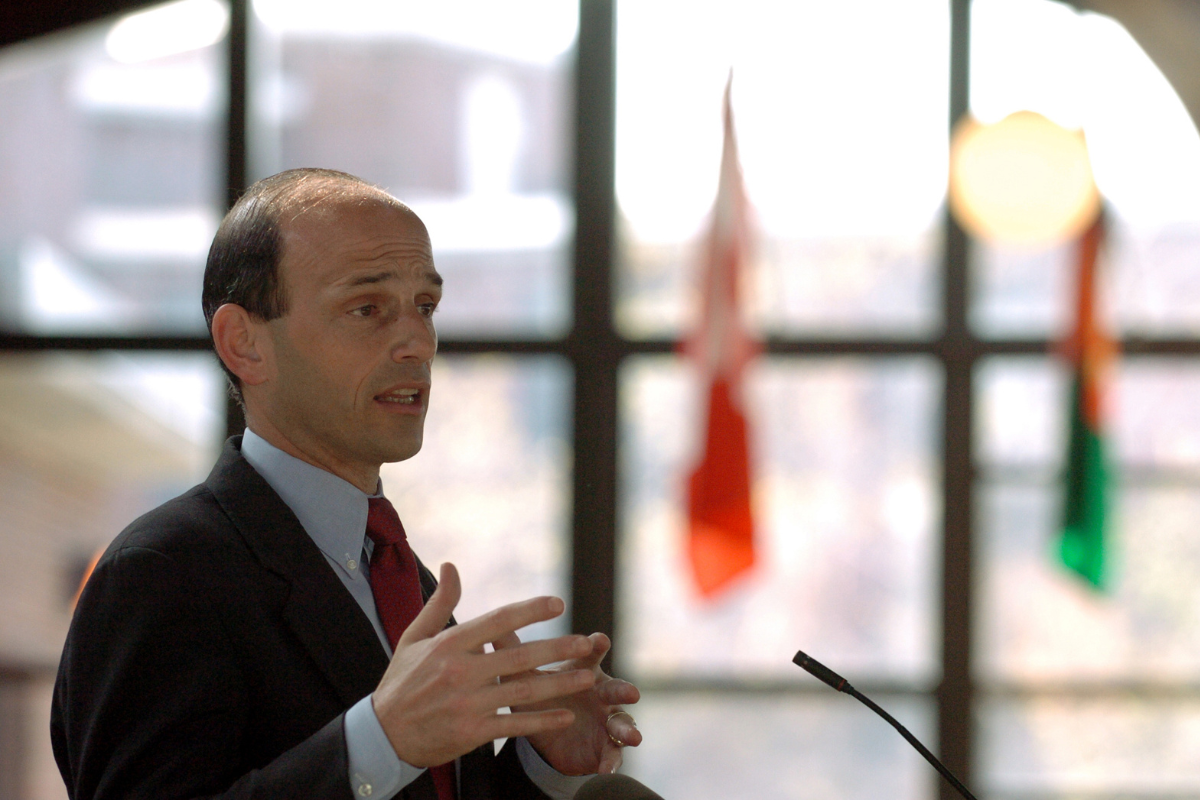 John Baldacci speaking at an event.
