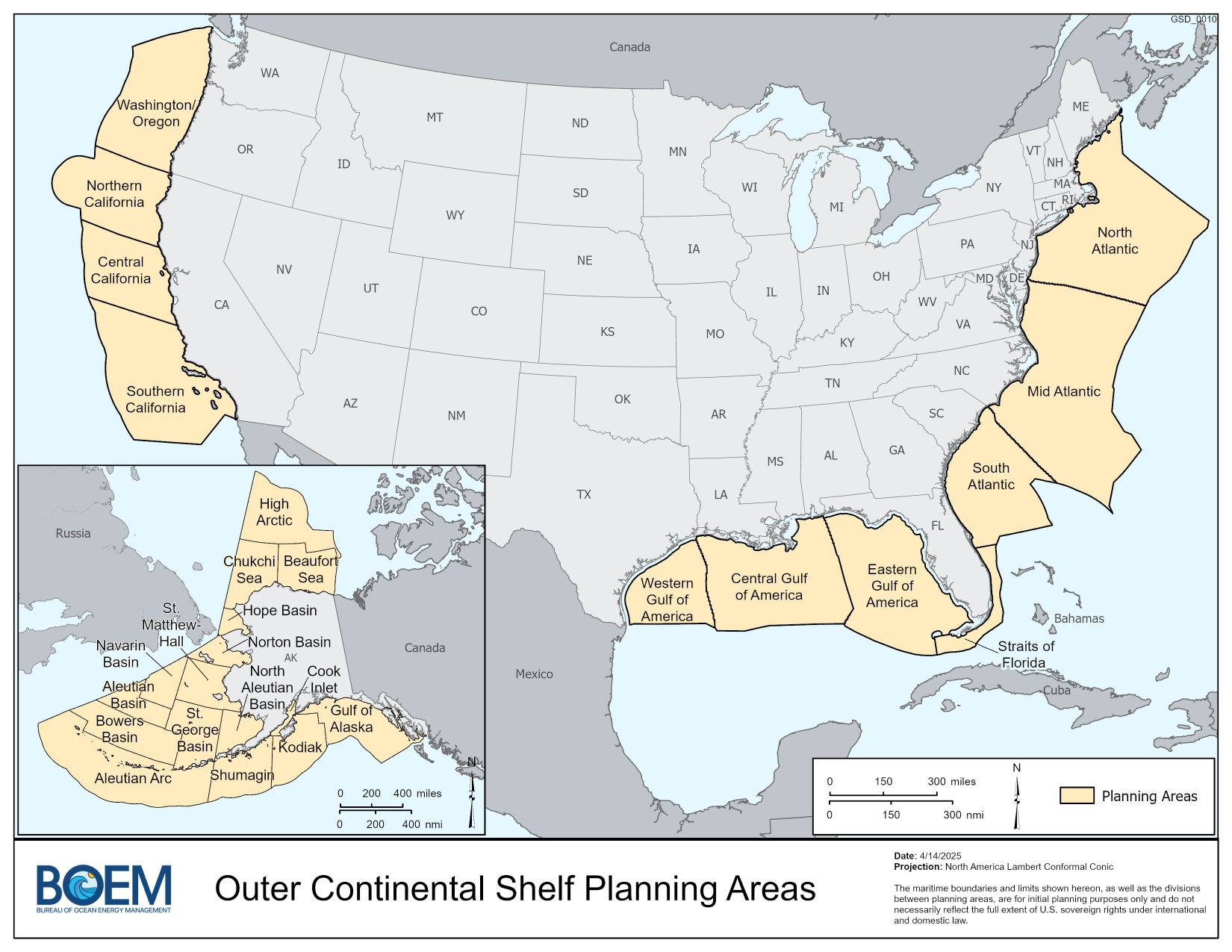 outer continental shelf planning areas map.