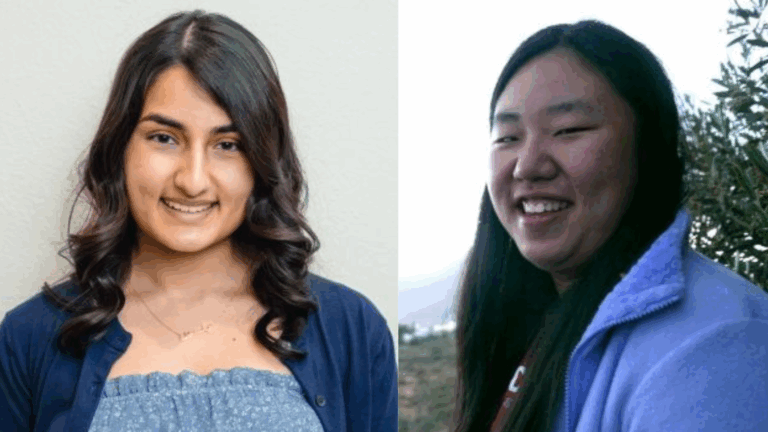 composite image of yasmeen khan and stacey zhang.