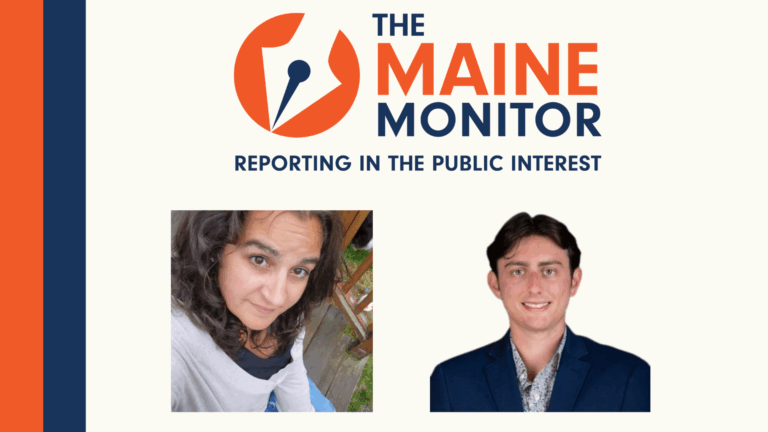 headshots of Amber Carter and Haydn Russell alongside the newsroom's logo.