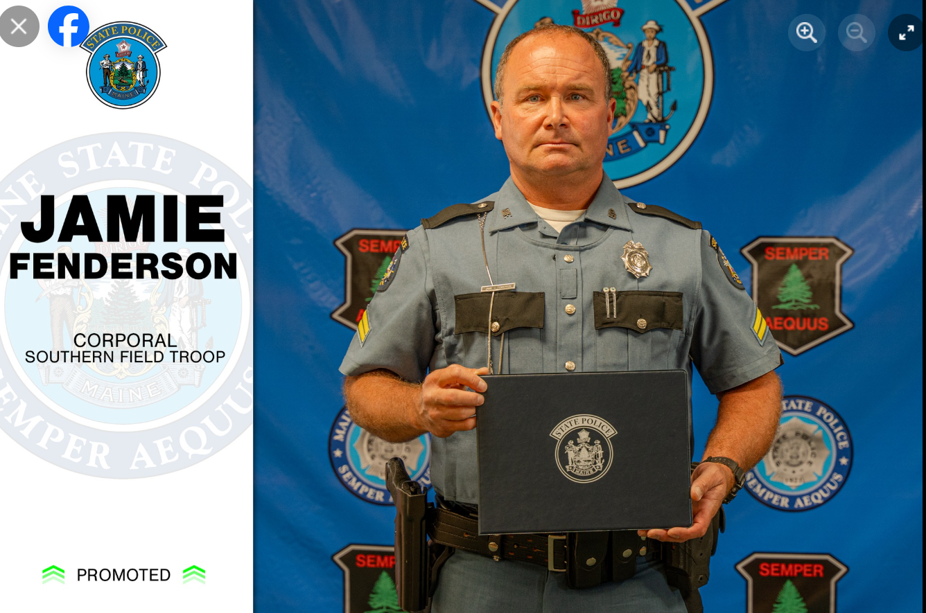 A social media post announcing the promotion of Jamie Fenderson.