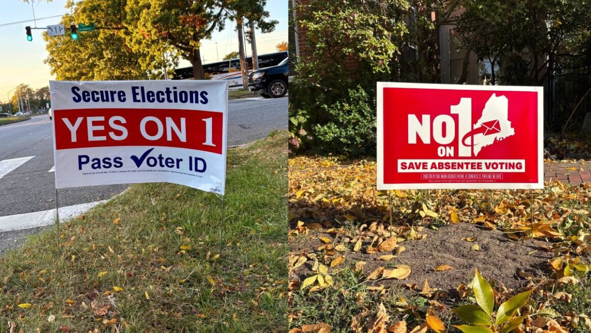 signs both for and against question 1.
