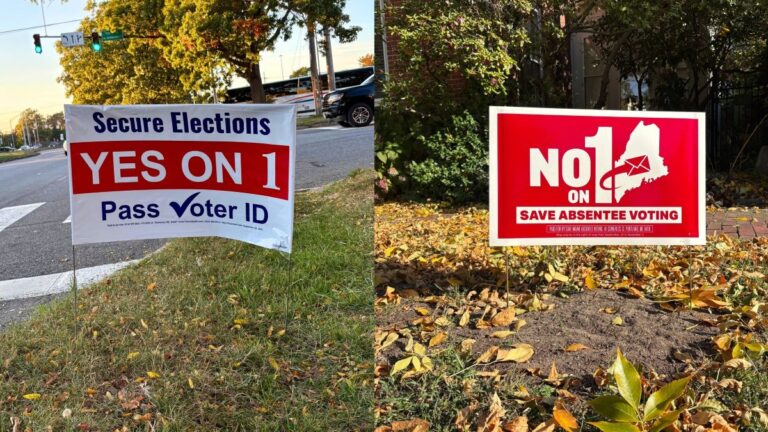 signs both for and against question 1.