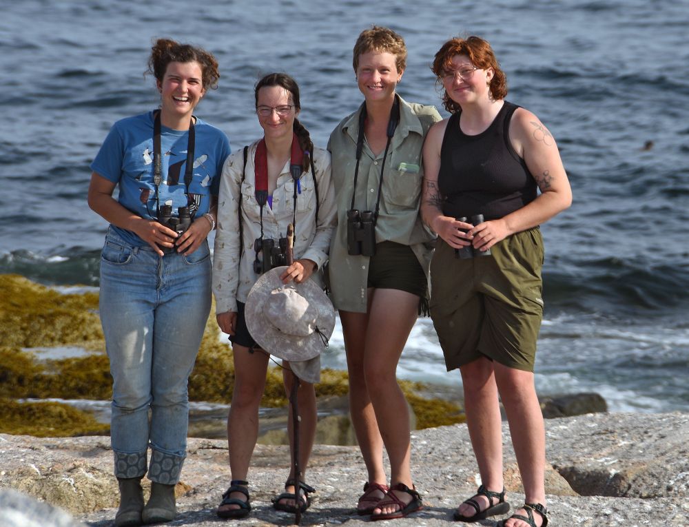 Four researchers pose for a photo.