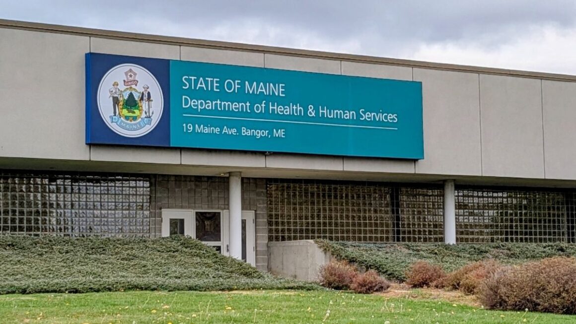 exterior of the Maine Department of Health and Human Services building.