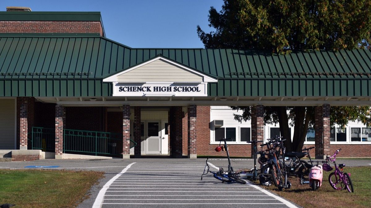 exterior of schenck high school.