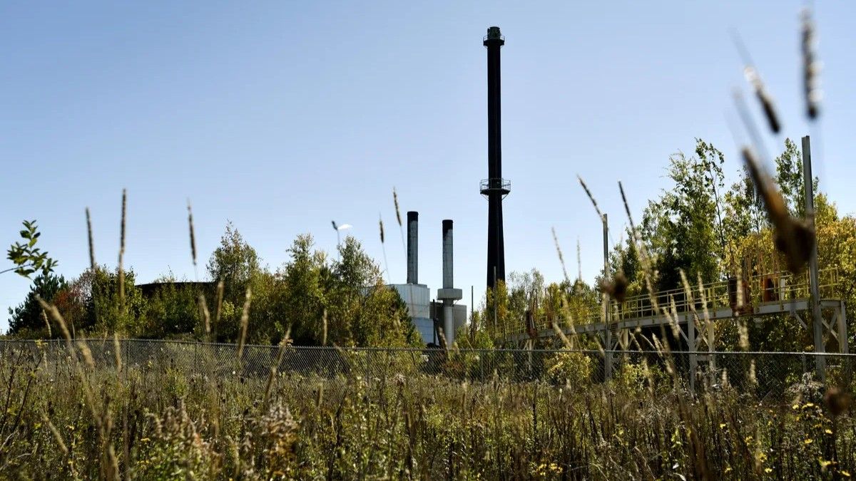 view of the former mill.