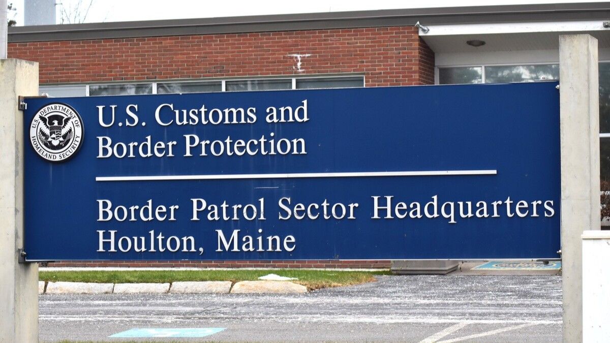exterior of the border patrol headquarters.